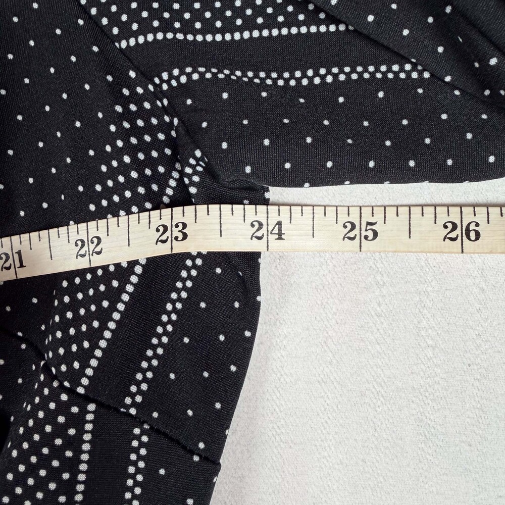 Cato Est. 1946 Black & White Dot Stripe Roll-Tab Shirt Dress – Size 18/20W - Picture 4 of 6